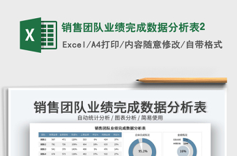 2025销售团队业绩完成数据分析表2免费下载