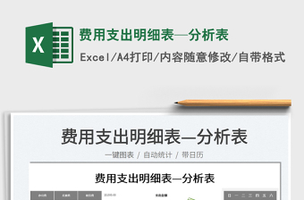 2025费用支出明细表—分析表免费下载