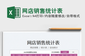 2025网店销售统计表免费下载