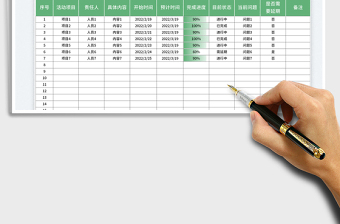 2025活动推广进度表免费下载