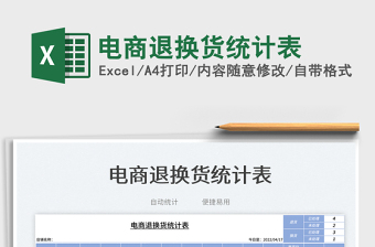 2025电商退换货统计表免费下载