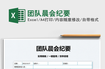 2025团队晨会纪要免费下载