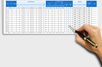 2025简约通用产品生产成本分析表免费下载