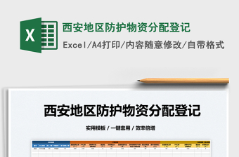 2025西安地区防护物资分配登记免费下载