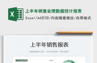 2025上半年销售业绩数据统计报表免费下载