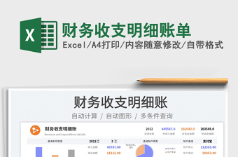 2025财务收支明细账单免费下载