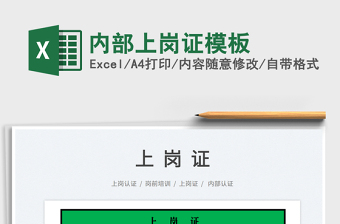 2025内部上岗证模板免费下载