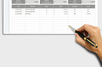 2025班费收支明细表免费下载