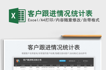 2025客户跟进情况统计表免费下载