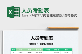 2025人员考勤表免费下载