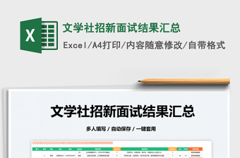 2025文学社招新面试结果汇总免费下载