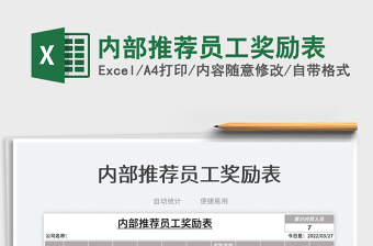 2025内部推荐员工奖励表免费下载