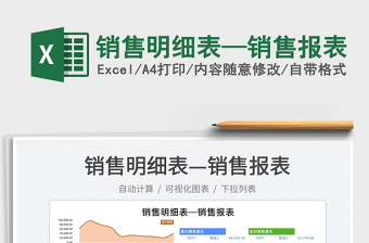 2025销售报excel表格式大全