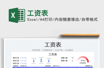 2025工资表免费下载