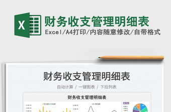 2025财务收支管理明细表免费下载