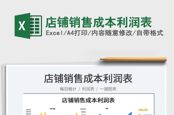 2025店铺销售成本利润表免费下载