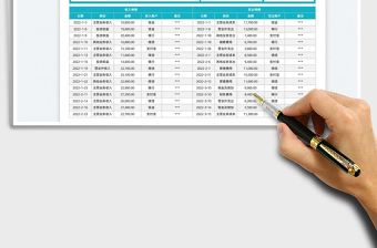 2025财务收入支出明细总表免费下载