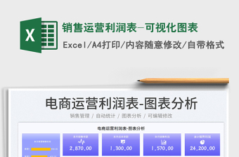 2025销售运营利润表-可视化图表免费下载