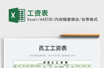 2025工资表免费下载