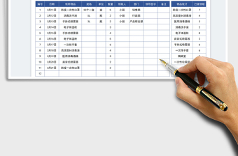 2025防疫物品领取登记统计明细表免费下载