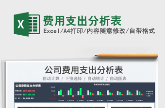 2025费用支出分析表免费下载