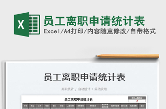 2025员工离职申请统计表免费下载