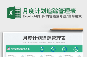 2025月度计划追踪管理表免费下载