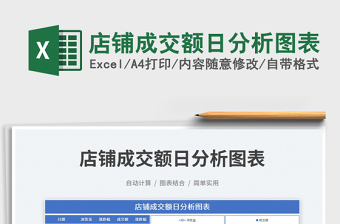 2025店铺成交额日分析图表免费下载