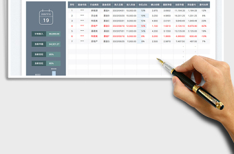 2025基金投资仓位控制表（自动盈亏计算）免费下载
