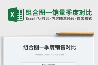 2025组合图—销量季度对比免费下载