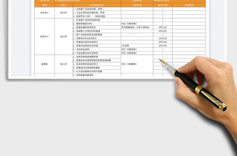 2025活动项目统筹表免费下载