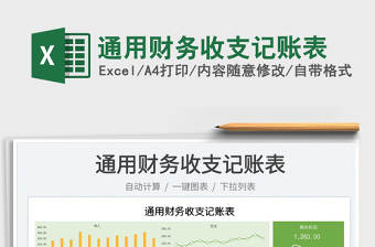 2025通用财务收支记账表免费下载