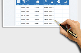 2025商场一周培训计划表免费下载