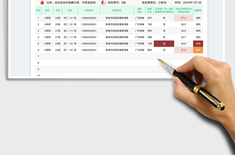 2025中学生疫情返校宿舍登记表免费下载