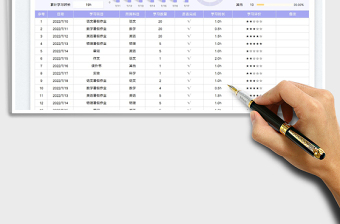 2025学习计划表-进度表免费下载