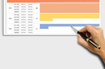 2025多项目计划进度表免费下载