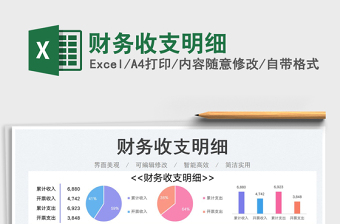 2025财务收支明细免费下载
