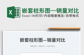 2025嵌套柱形图—销量对比免费下载