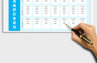 2025健身减肥饮食规划免费下载
