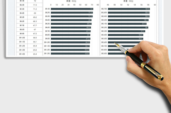 2025健身体重变化表免费下载