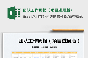 2025团队工作周报（项目进展版）免费下载