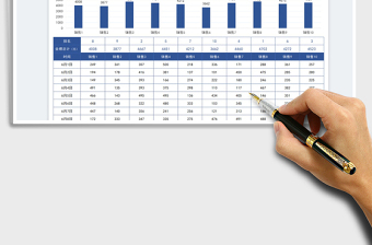 2025销售员单月业绩对比分析表免费下载