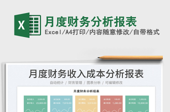 2025月度财务分析报表免费下载