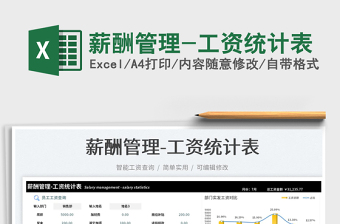 2025薪酬管理-工资统计表免费下载