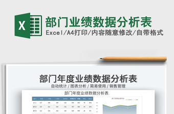 2025部门业绩数据分析表免费下载
