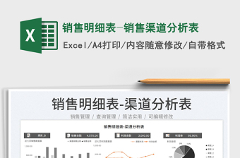 2025销售明细表-销售渠道分析表免费下载