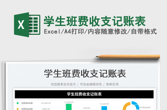 2025学生班费收支记账表免费下载