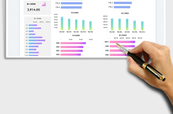 2025销售业绩表-可视化图表免费下载