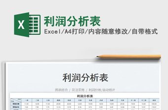 2025利润分析表免费下载