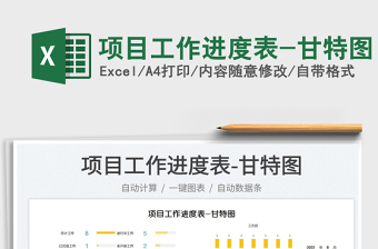 2025项目工作进度表-甘特图免费下载